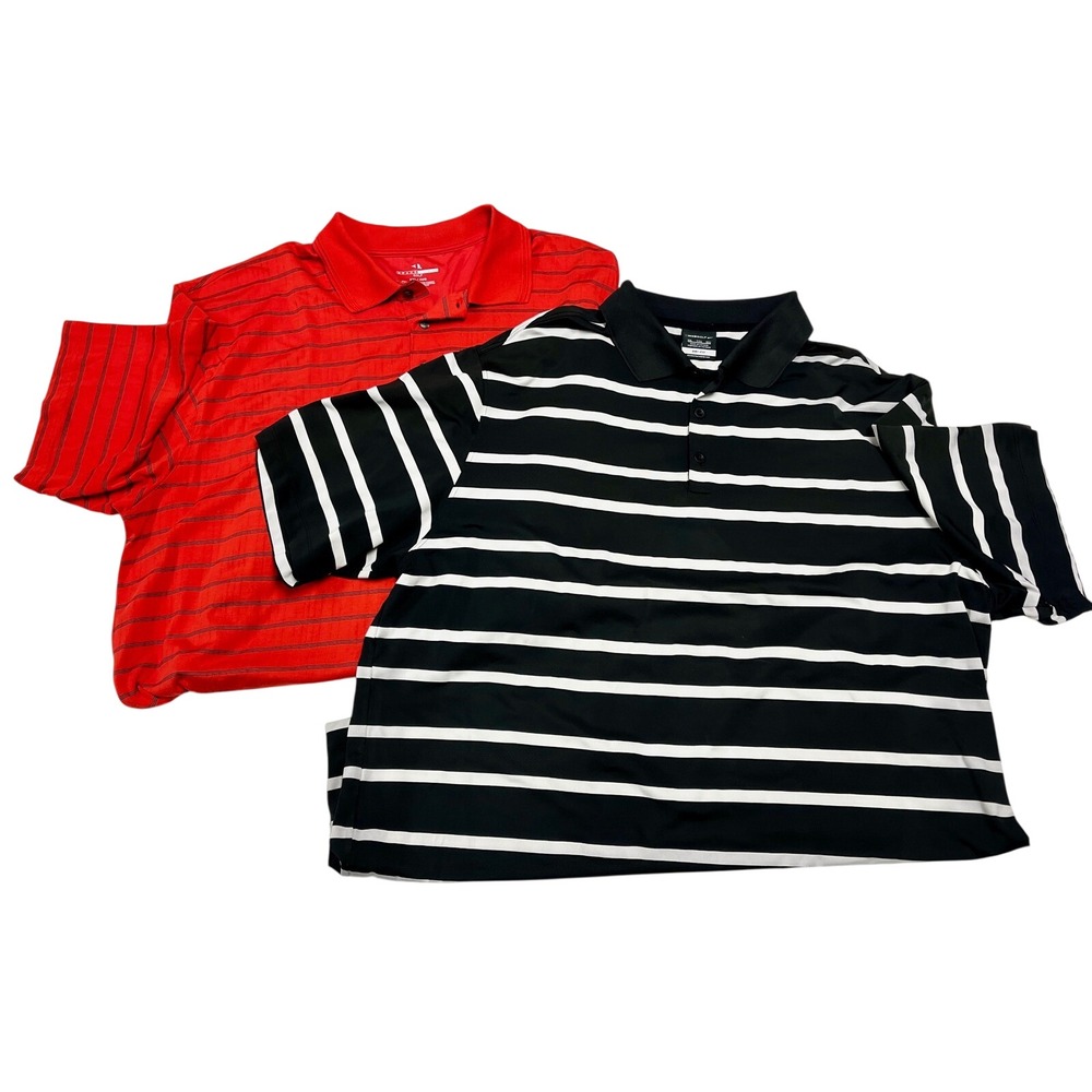 Golf Polo Shirts XXL Lot 2 Nike Dri-FIT & Grand Slam Sporty Golf Preppy Big Tall
